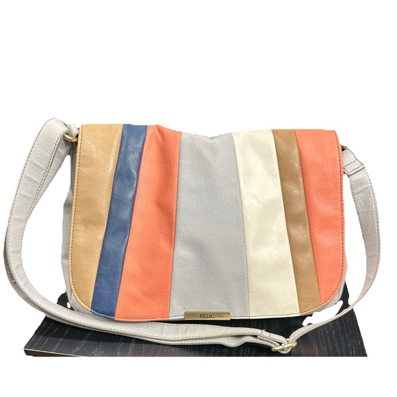 Relic Handbags - RELIC By Fossil Multi Color Rainbow Stripe Purse‎ Shoulder Bag Neutral